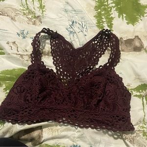 Maroon Victoria’s Secret bralette